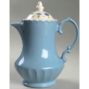 RARE Metlox Vernon Ware True Blue Tea/Coffee Pot With Lid